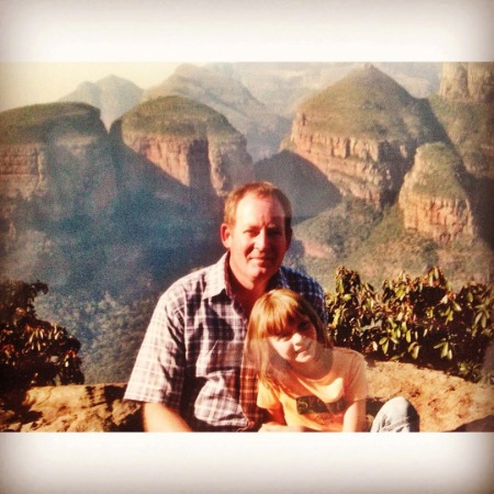 The childhood picture of Madeleine Arthur with her father Brian Arthur.  